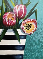 Striped Pot Tulips